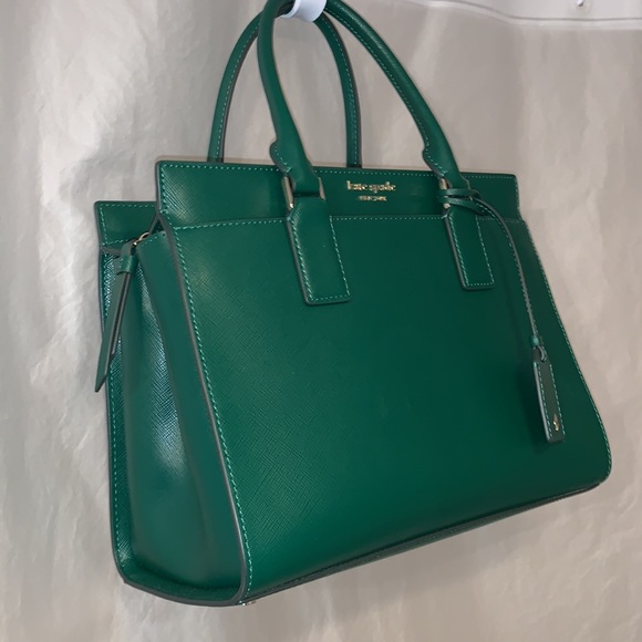 NWT Deep Jade Kate Spade ♠️ Cameron Medium Satchel Bag - Picture 3 of 14